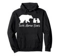 Twin Mama Bear Two Cubs Hoodie - Fun Novelty Design Unisex - T-Shirt, Sweatshirt, Hoodie