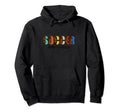 Soccer Love Peace Funny Colorful Leopard Hoodie - Unique Graphic Men Women - T-Shirt, Sweatshirt, Hoodie