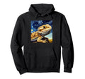 Bearded Dragon Starry Night Van Gogh Hoodie - Custom Art Print Men Women - T-Shirt, Sweatshirt, Hoodie