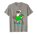 Grandpa Golf Cartoon Smoking Art T-Shirt - Minimalist Print Men Women - T-Shirt, Sweatshirt, Hoodie