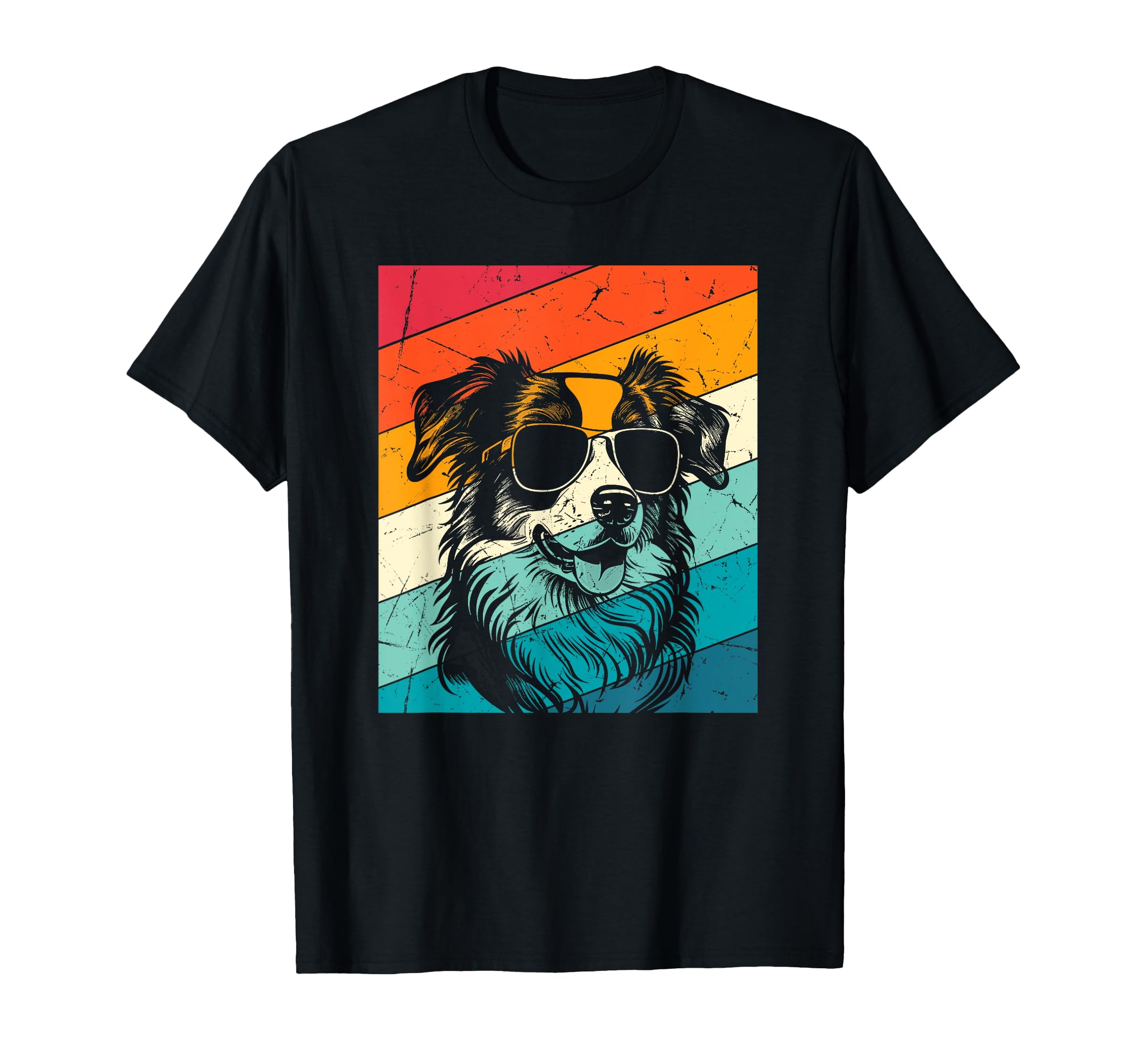 Mini Aussie Sunglasses Dog Lovers T-Shirt - Streetwear Style Unisex - T-Shirt, Sweatshirt, Hoodie