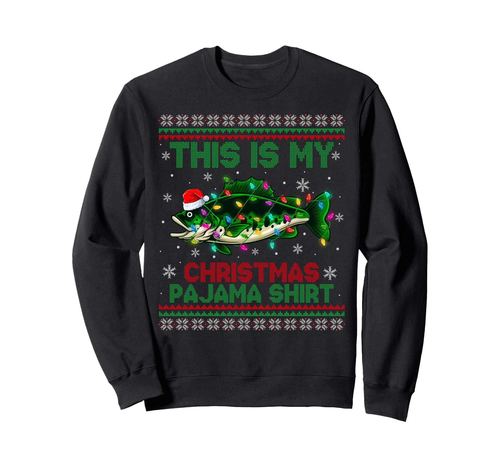 This Is My Ugly Fishing Dad Fishmas Sweatshirt - Unique Graphic Unisex - T-Shirt, Sweatshirt, Hoodie