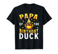 Funny Papa Birthday Duck Crew Rubber T-Shirt - Minimalist Print for Adults - T-Shirt, Sweatshirt, Hoodie