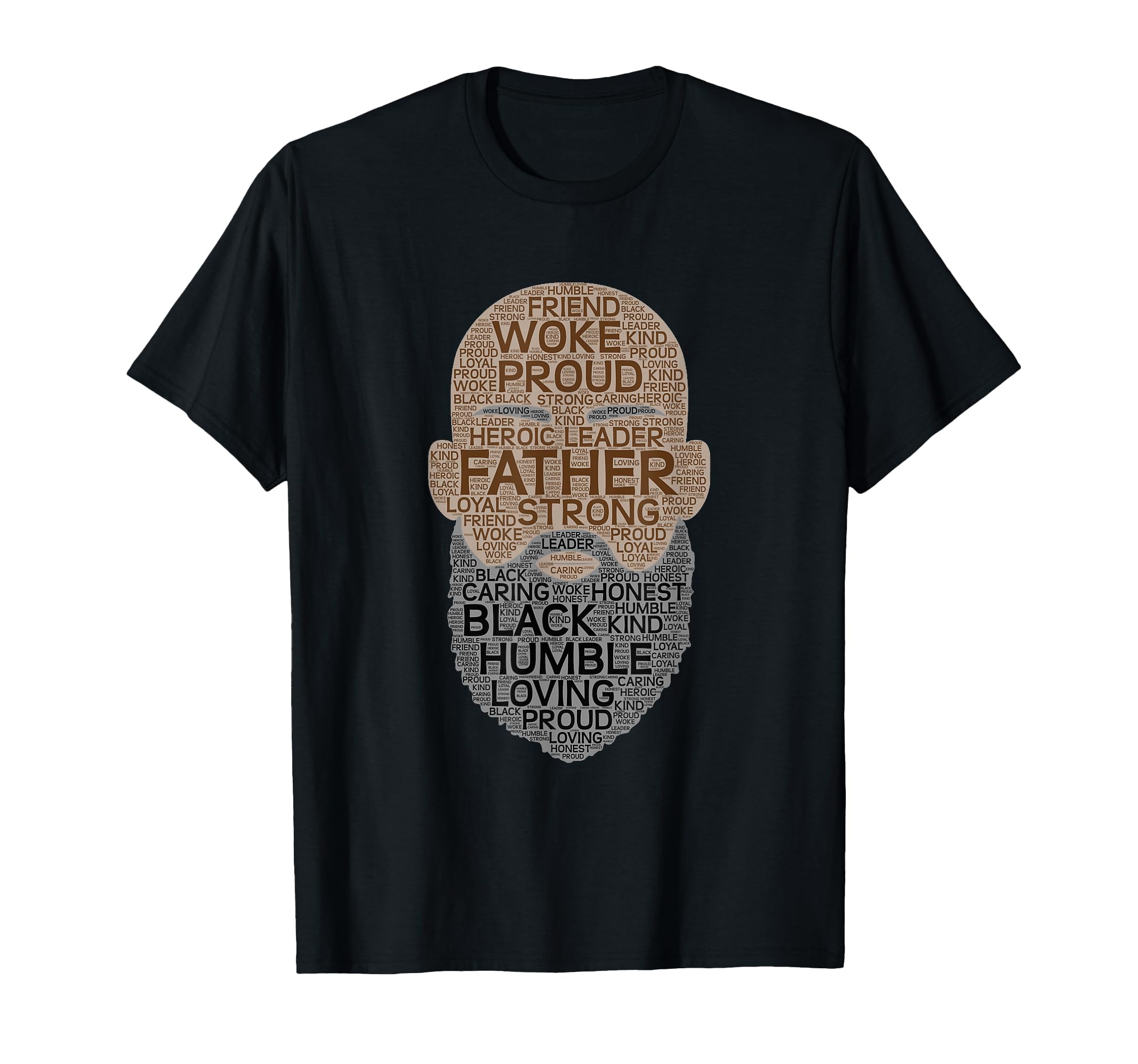 African American Father Bald Bearded T-Shirt - Fun Novelty Design Unisex - T-Shirt, Sweatshirt, Hoodie