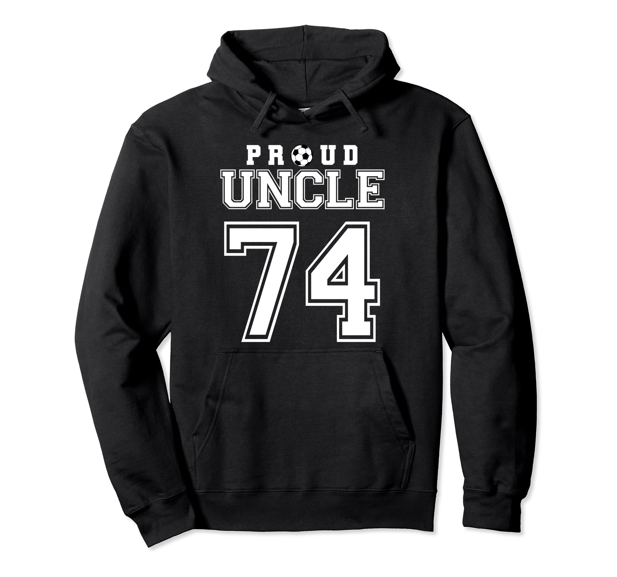Number 74 Custom Proud Soccer Futbol Hoodie - Minimalist Print Unisex - T-Shirt, Sweatshirt, Hoodie