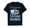 Police Officer Dad My Son Risks His Life T-Shirt - Trendy Graphic Unisex - T-Shirt, Sweatshirt, Hoodie
