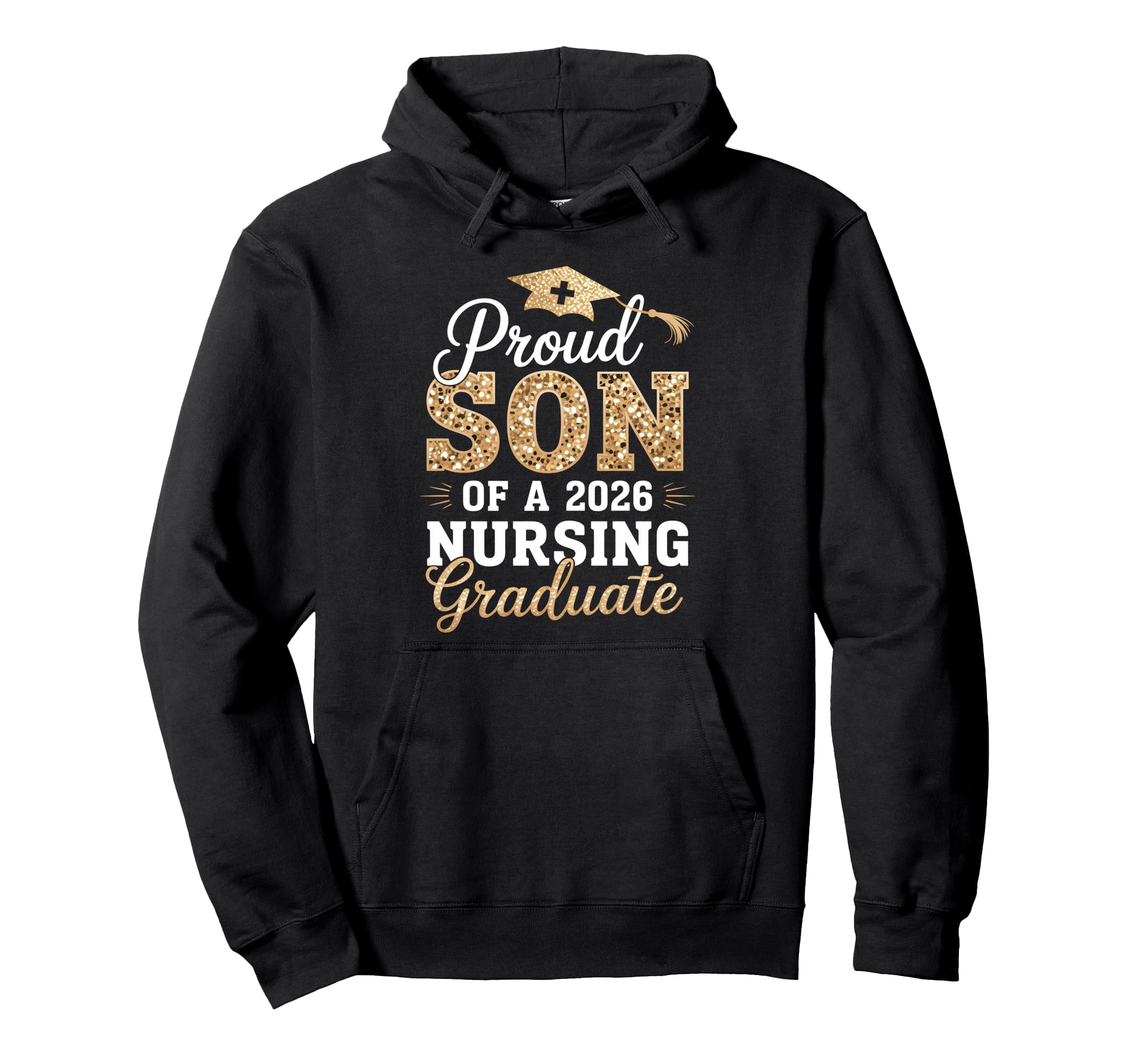 Proud Son Class 2026 Nursing Graduate Hoodie - Aesthetic Graphic Men Women - T-Shirt, Sweatshirt, Hoodie