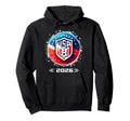 American Flag Soccer Player Teen Soccer Hoodie - Streetwear Style Unisex - T-Shirt, Sweatshirt, Hoodie