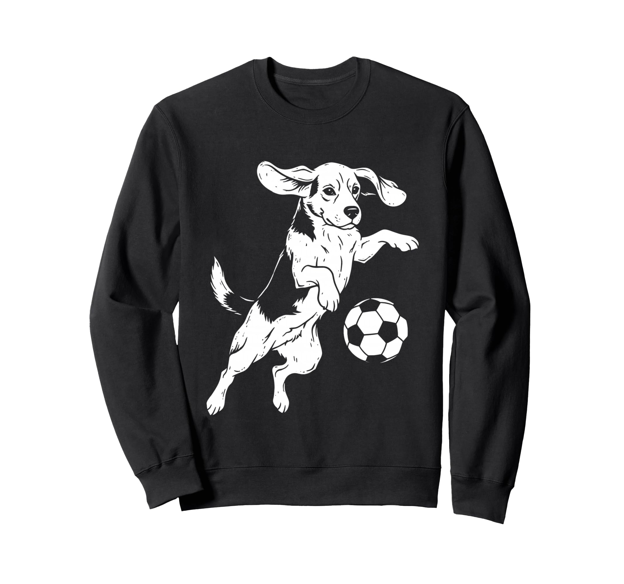 Beagle Soccer Player Funny Dog Sweatshirt - Aesthetic Graphic for Adults - T-Shirt, Sweatshirt, Hoodie