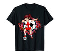 Dabbing Soccer England Jersey Floral T-Shirt - Custom Art Print Unisex - T-Shirt, Sweatshirt, Hoodie