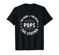 Dad Pops Myth Legend Grandfather Dads T-Shirt - Graphic Print Men Women - T-Shirt, Sweatshirt, Hoodie