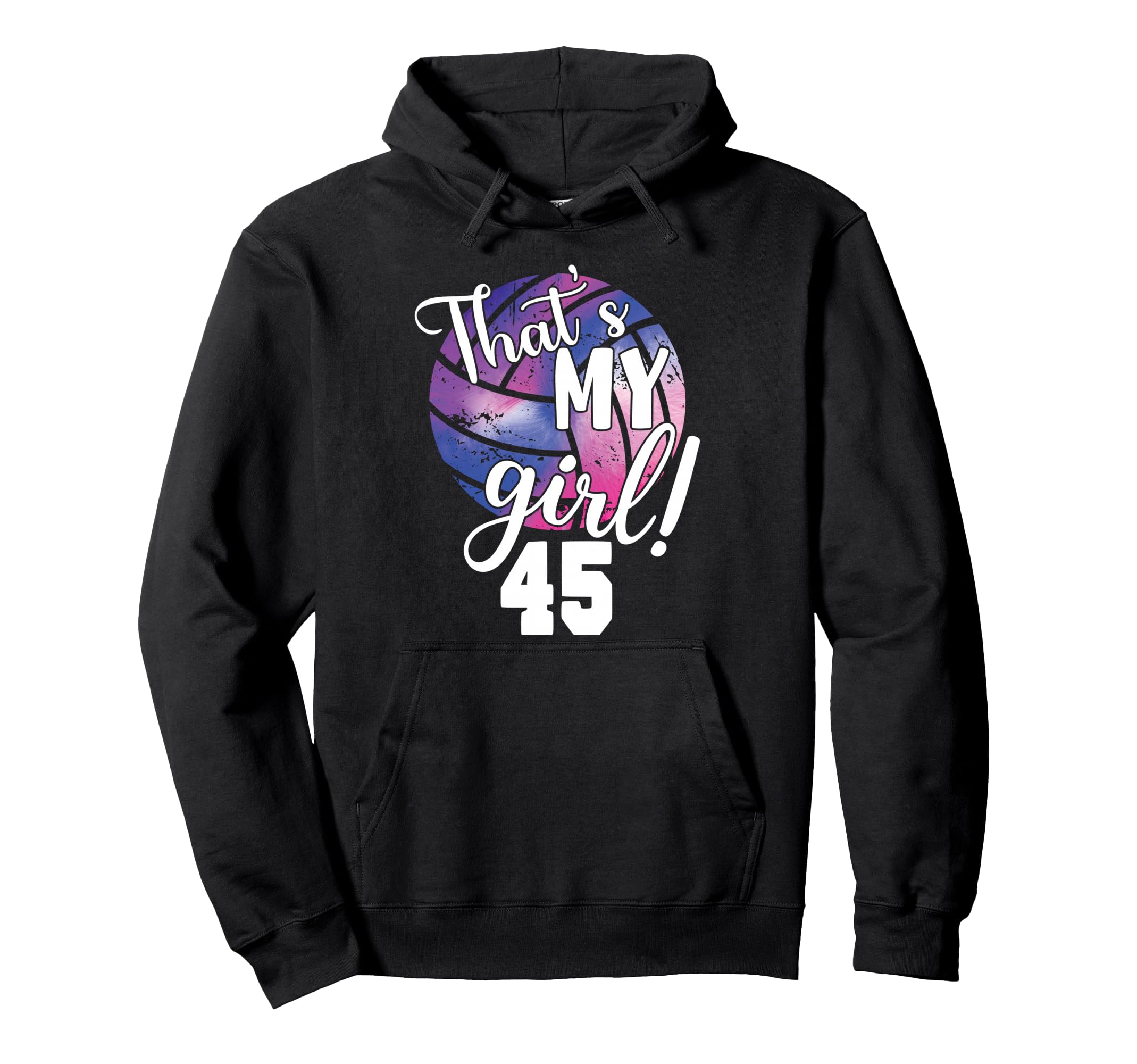 Thats My Softball 45 Number Mom Dad Hoodie - Custom Art Print for Adults - T-Shirt, Sweatshirt, Hoodie