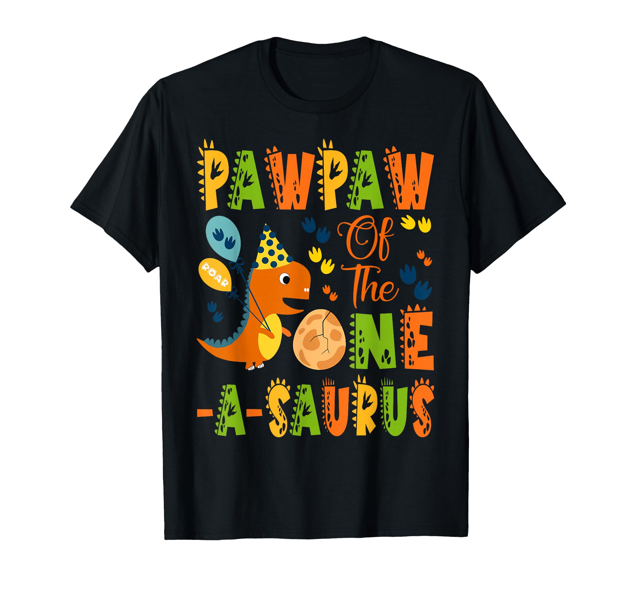 Pawpaw One Saurus 1St Birthday Dinosaur T-Shirt - Custom Art Print Unisex - T-Shirt, Sweatshirt, Hoodie