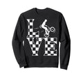 Love Bmx Checkered Flag Bike Racing Sweatshirt - Graphic Print Unisex - T-Shirt, Sweatshirt, Hoodie