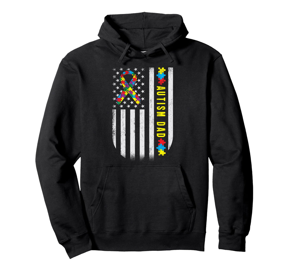 Autism Awareness Day Dad Autistic Hoodie - Casual Everyday Wear for Adults - T-Shirt, Sweatshirt, Hoodie