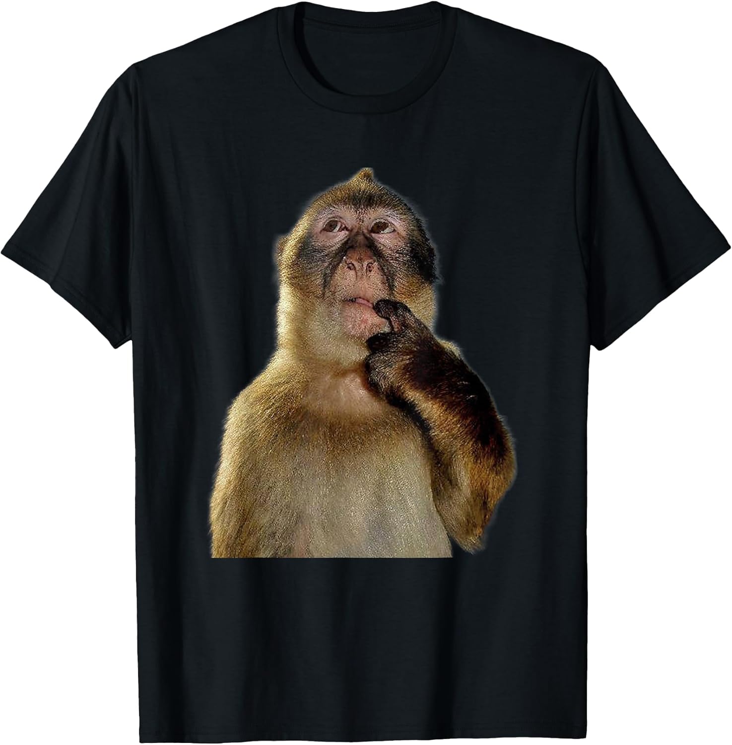 Thinking Monkey Meme - Adult & Kids T-Shirts, Sweatshirts & Hoodies apparel design preview 1