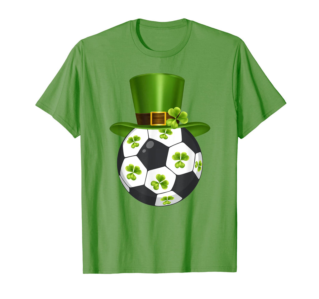 Soccer Ball Shamrock St Patricks T-Shirt - Fun Novelty Design for Adults - T-Shirt, Sweatshirt, Hoodie