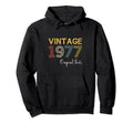 Year 1977 Gift Birthday Mom Dad Hoodie - Novelty Apparel Men Women - T-Shirt, Sweatshirt, Hoodie