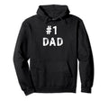 1 Dad Distressed Daddy Grandpa Fathers Hoodie - Unique Graphic for Adults - T-Shirt, Sweatshirt, Hoodie