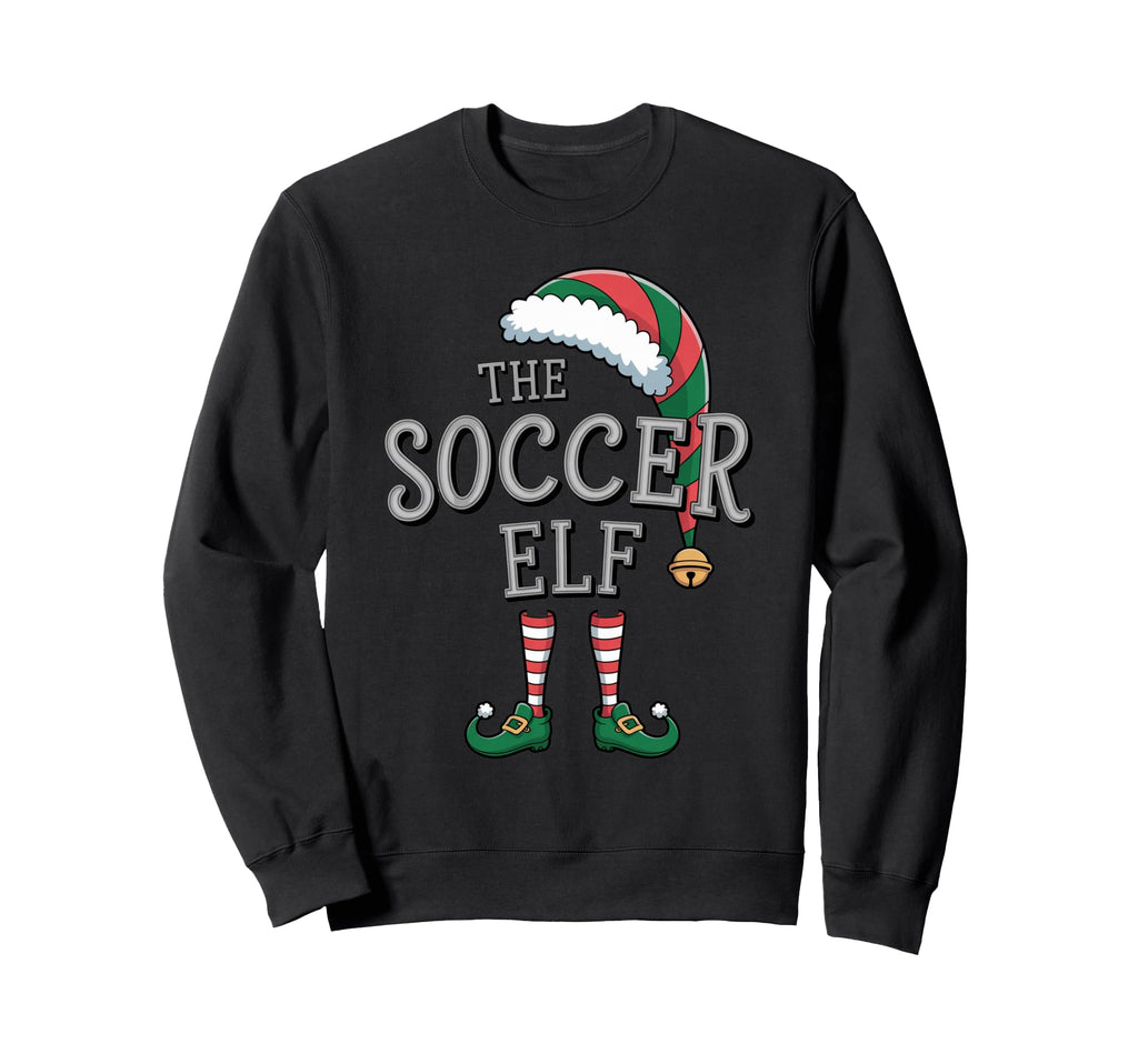 Soccer Elf Matching Family Soccer Elf Sweatshirt - Unique Graphic Men Women - T-Shirt, Sweatshirt, Hoodie