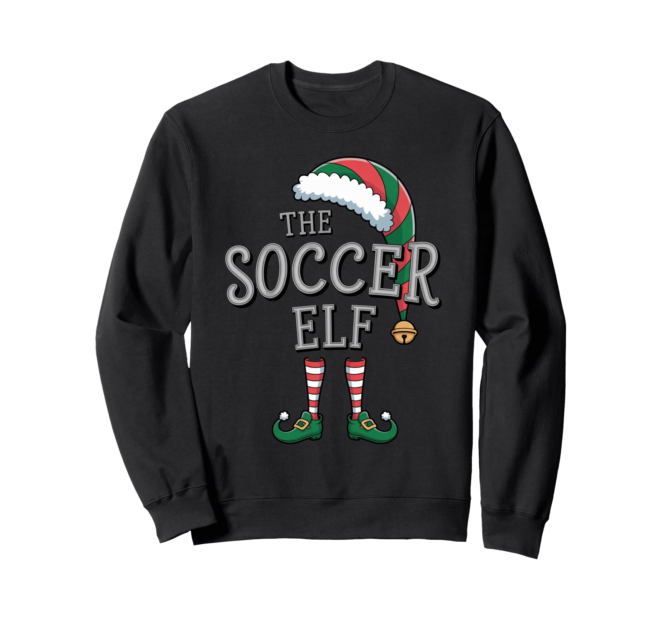 Soccer Elf Matching Family Soccer Elf Sweatshirt - Unique Graphic Men Women - T-Shirt, Sweatshirt, Hoodie