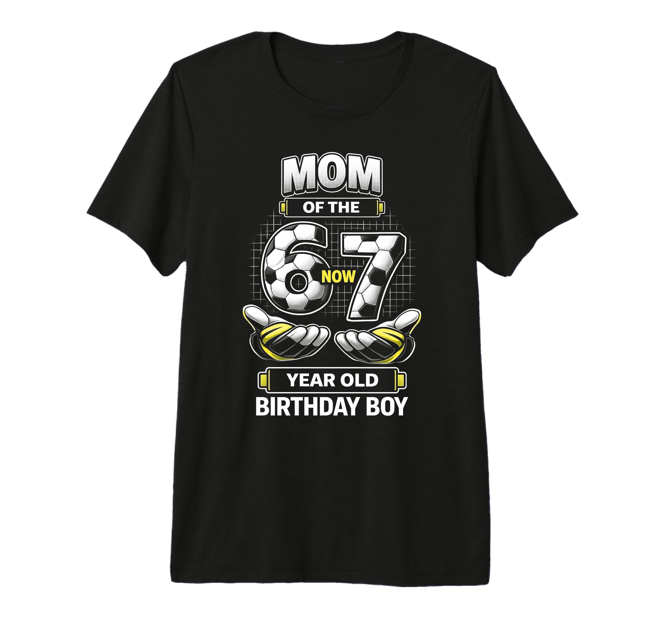 Birthday I Was 6 Now Im 7 Six Seven Soccer T-Shirt - Trendy Graphic Unisex - T-Shirt, Sweatshirt, Hoodie