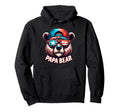 Papa Bear Gifts Funny Birthday Fun Gift Hoodie - Graphic Print for Adults - T-Shirt, Sweatshirt, Hoodie