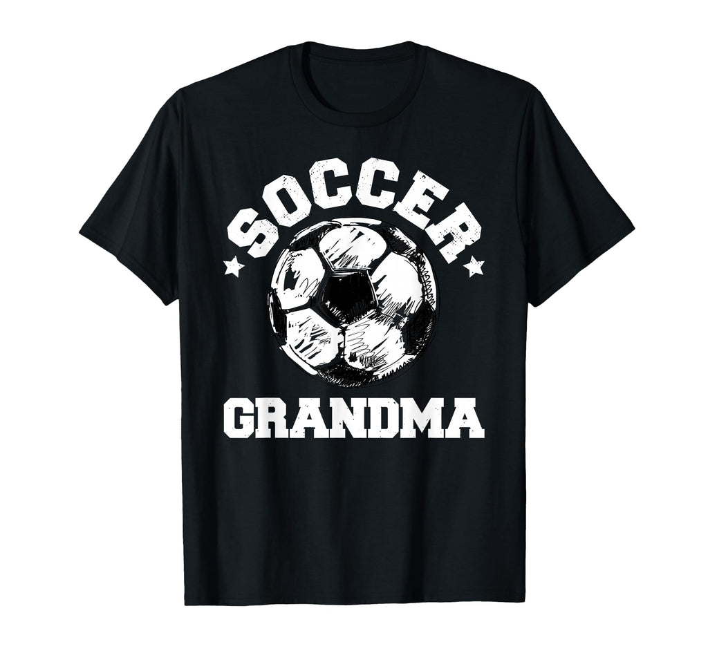 Soccer Grandma Soccer Ball Distressed T-Shirt - Graphic Print Men Women - T-Shirt, Sweatshirt, Hoodie