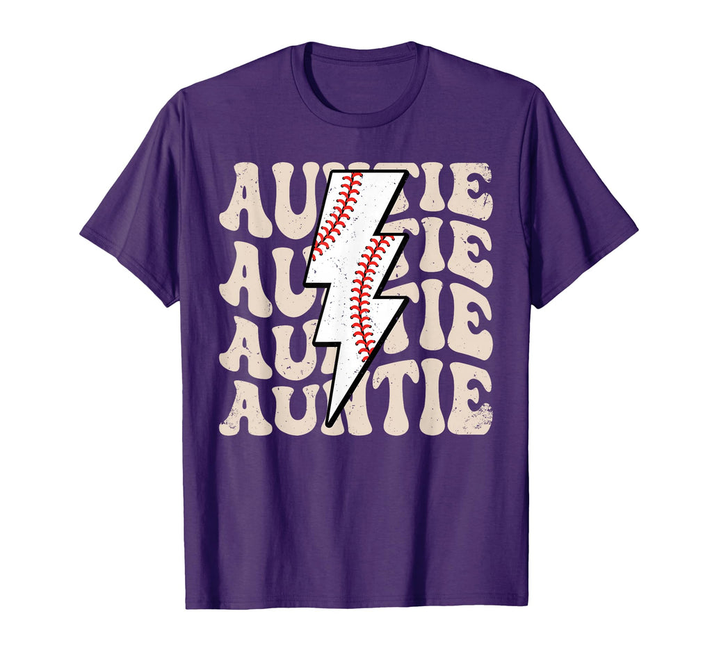 Lightning Groovy Proud Aunt T-Shirt - Casual Everyday Wear Men Women - T-Shirt, Sweatshirt, Hoodie