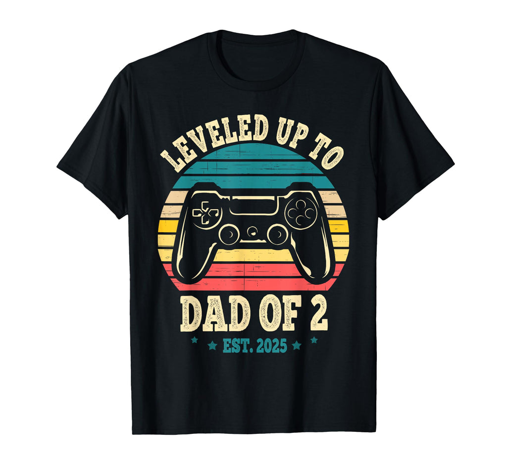 Daddy Again Leveled Up To Dad 2 Dad T-Shirt - Aesthetic Graphic Unisex - T-Shirt, Sweatshirt, Hoodie