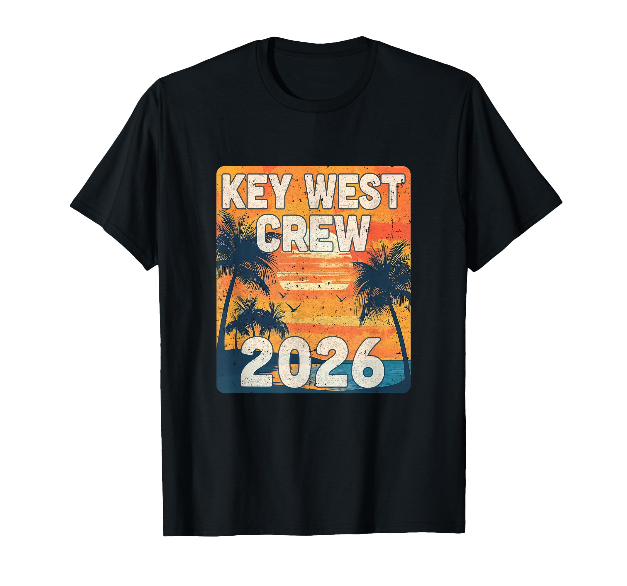 Key West Crew 2026 Vacation Matching T-Shirt - Novelty Apparel for Adults - T-Shirt, Sweatshirt, Hoodie