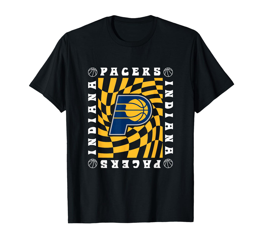Nba Indiana Pacers Checkerboard Wave T-Shirt - Streetwear Style Men Women - T-Shirt, Sweatshirt, Hoodie