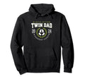 Twin Dad Est 2024 Twin Dad To Be Hoodie - Fun Novelty Design for Adults - T-Shirt, Sweatshirt, Hoodie