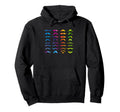 Colorful Mustache Beards Bearded Mustache Hoodie - Unique Graphic Men Women - T-Shirt, Sweatshirt, Hoodie