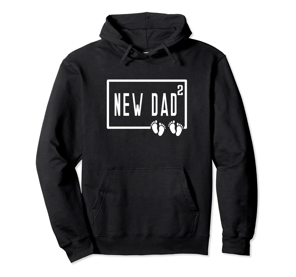 Dad Squared Twins 2 Two Children Papa Hoodie - Custom Art Print for Adults - T-Shirt, Sweatshirt, Hoodie