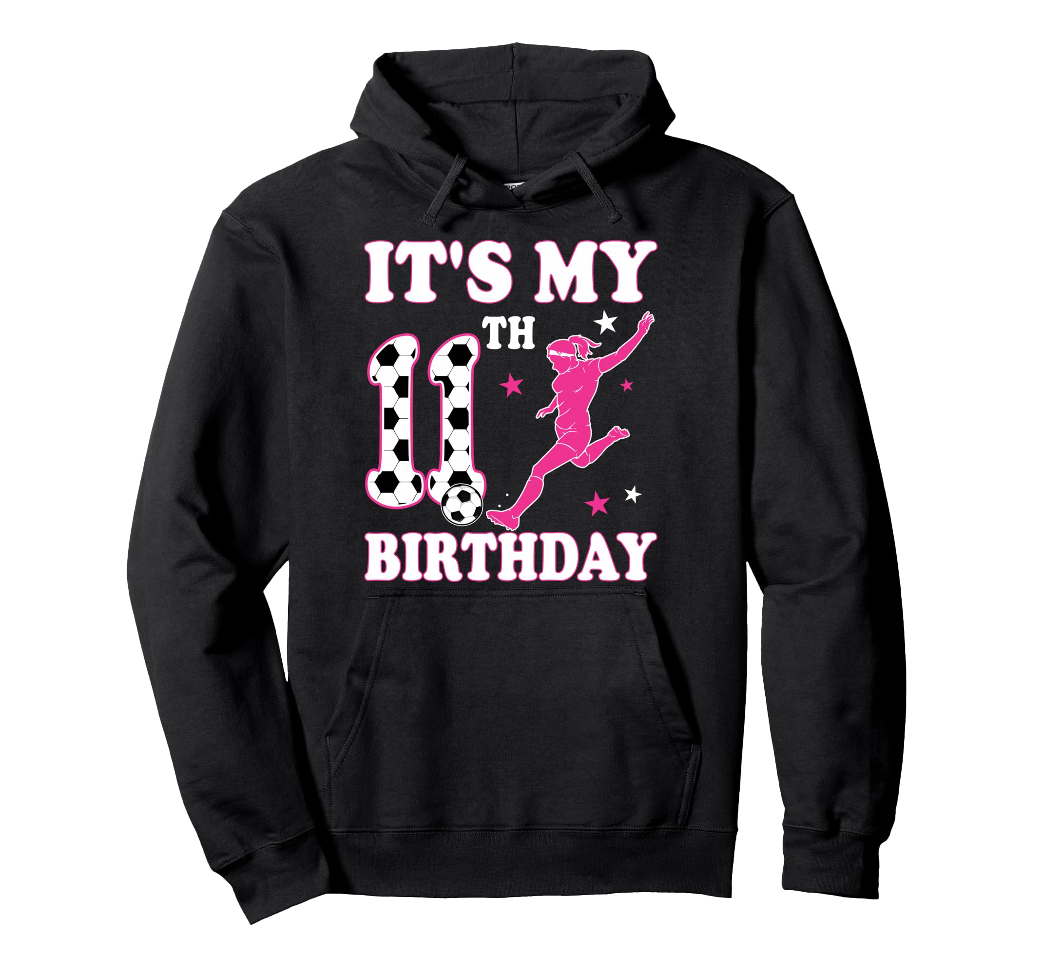 11Th Birthday Soccer Themed 11 Year Hoodie - Custom Art Print Men Women - T-Shirt, Sweatshirt, Hoodie