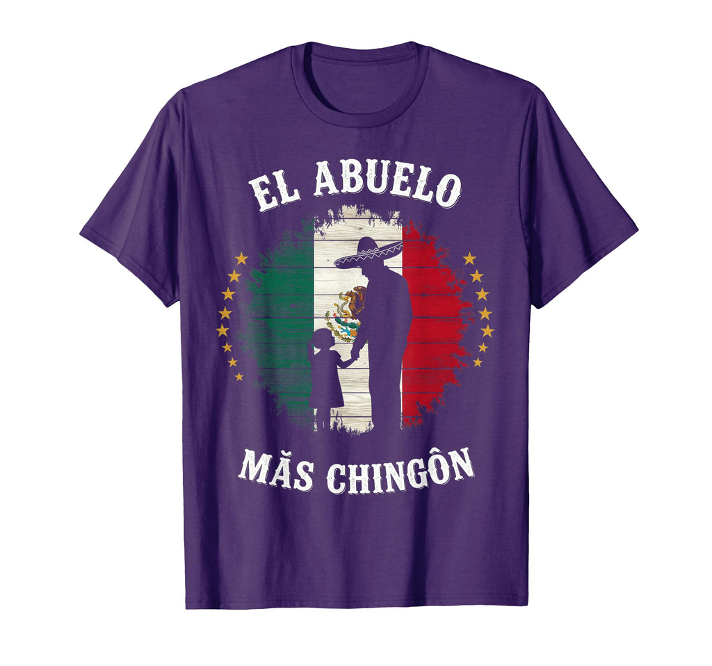 El Abuelo Mas Chingon Funny Mexican Flag T-Shirt - Graphic Print Unisex - T-Shirt, Sweatshirt, Hoodie