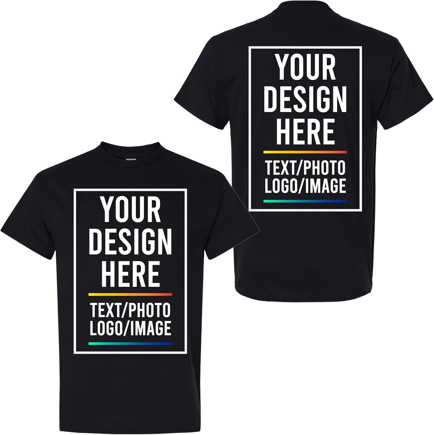 Custom with Image Text Design Your Own Unisex Cotton - Adult & Kids T-Shirts, Sweatshirts & Hoodies apparel design preview 1