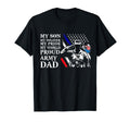 Proud Army Dad Usa Flag Veterans Dad T-Shirt - Graphic Print for Adults - T-Shirt, Sweatshirt, Hoodie