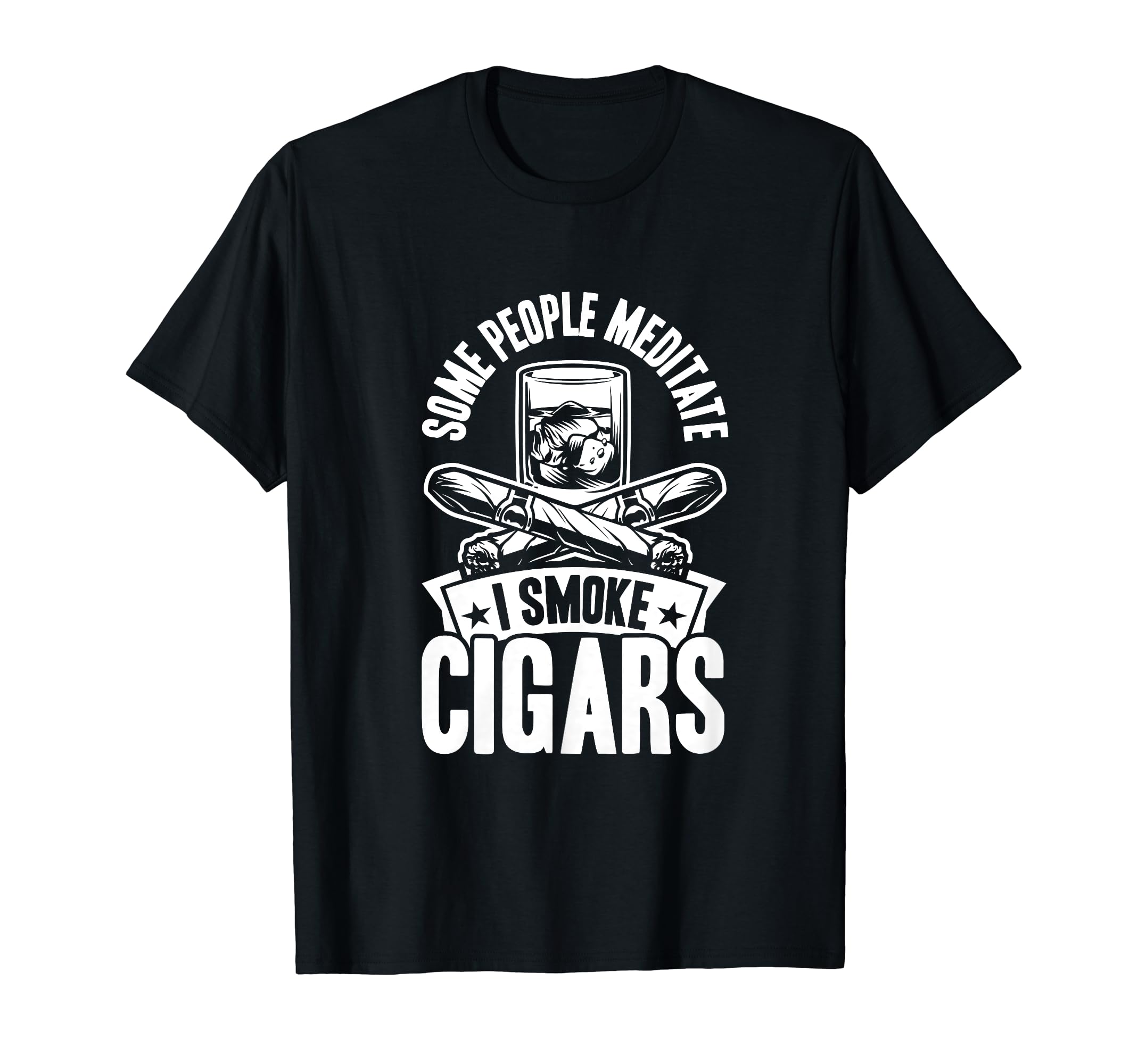 Some People Meditate I Smoke T-Shirt - Casual Everyday Wear Men Women - T-Shirt, Sweatshirt, Hoodie