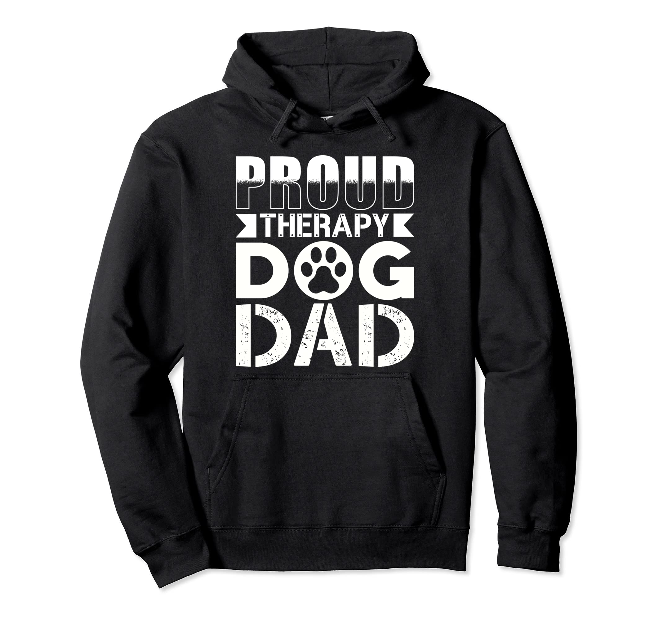 Therapy Dog Therapy Dog Dad Hoodie - Minimalist Print Men Women - T-Shirt, Sweatshirt, Hoodie