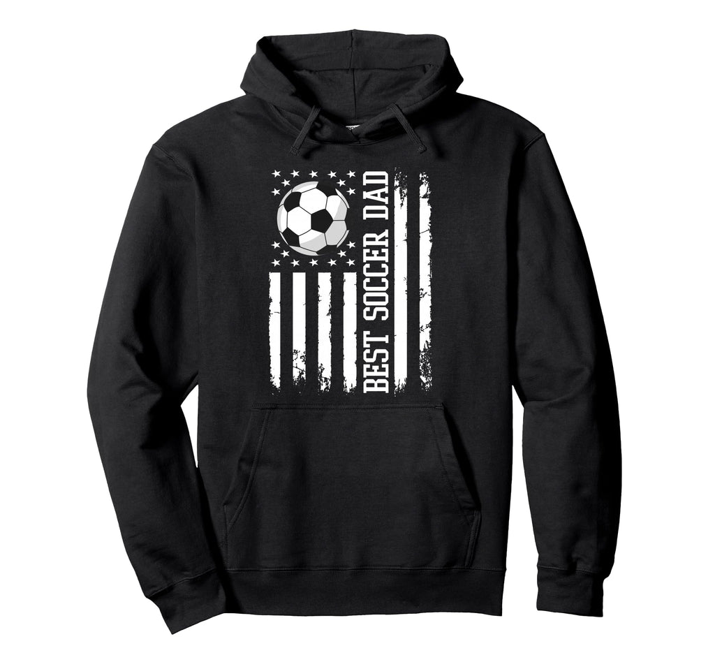 Best Soccer Dad Soccer Daddy Us Flag Hoodie - Minimalist Print Men Women - T-Shirt, Sweatshirt, Hoodie