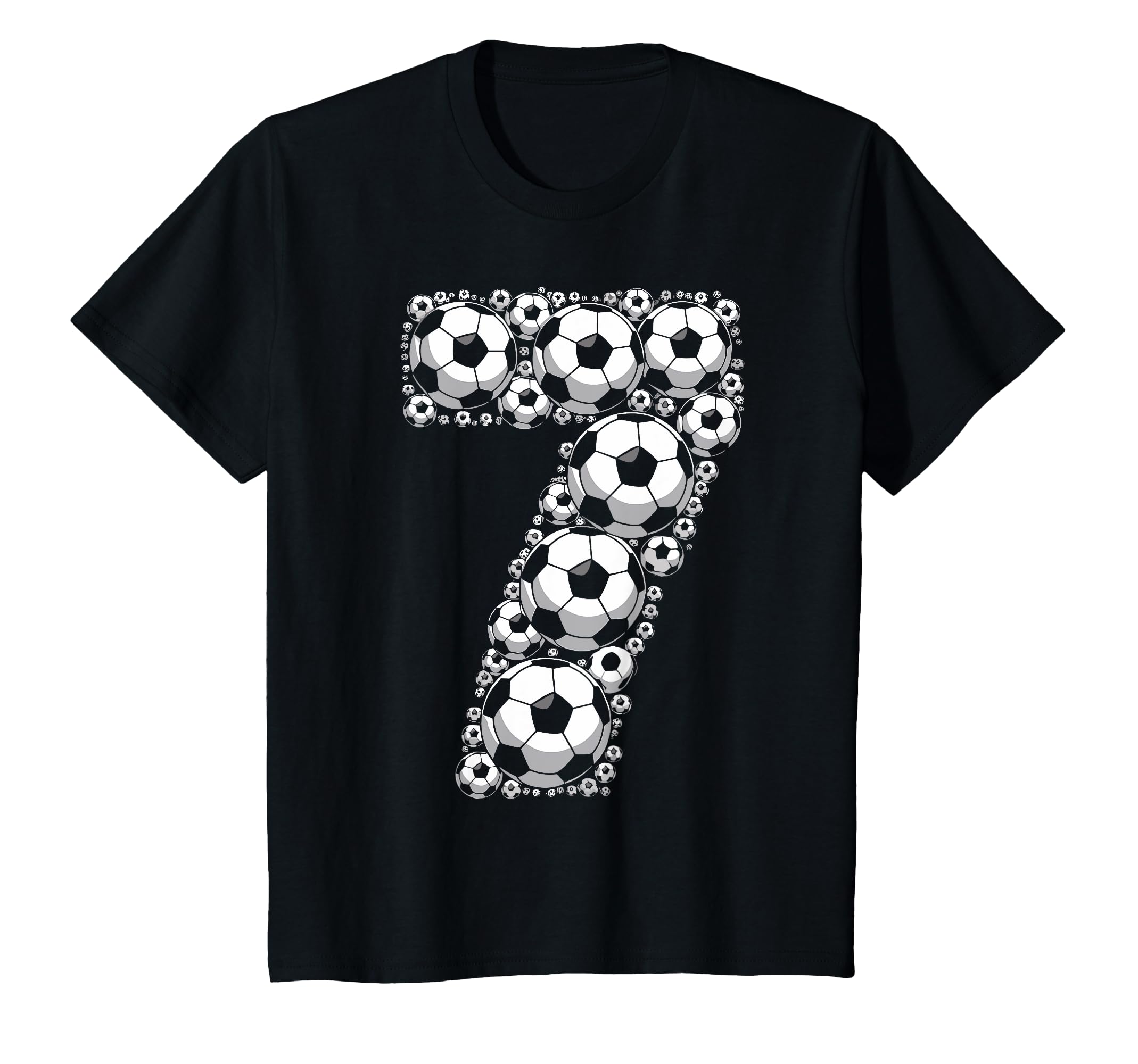 7 Year Old Soccer Birthday Funny T-Shirt - Fun Novelty Design for Adults - T-Shirt, Sweatshirt, Hoodie