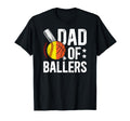 Dad Ballers Softball Basketball Dad T-Shirt - Aesthetic Graphic for Adults - T-Shirt, Sweatshirt, Hoodie