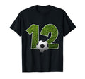 Number 12 Years Soccer 12Th Birthday T-Shirt - Fun Novelty Design Men Women - T-Shirt, Sweatshirt, Hoodie