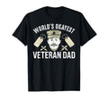 Worlds Okayest Veteran Dad T-Shirt - Aesthetic Graphic Unisex - T-Shirt, Sweatshirt, Hoodie