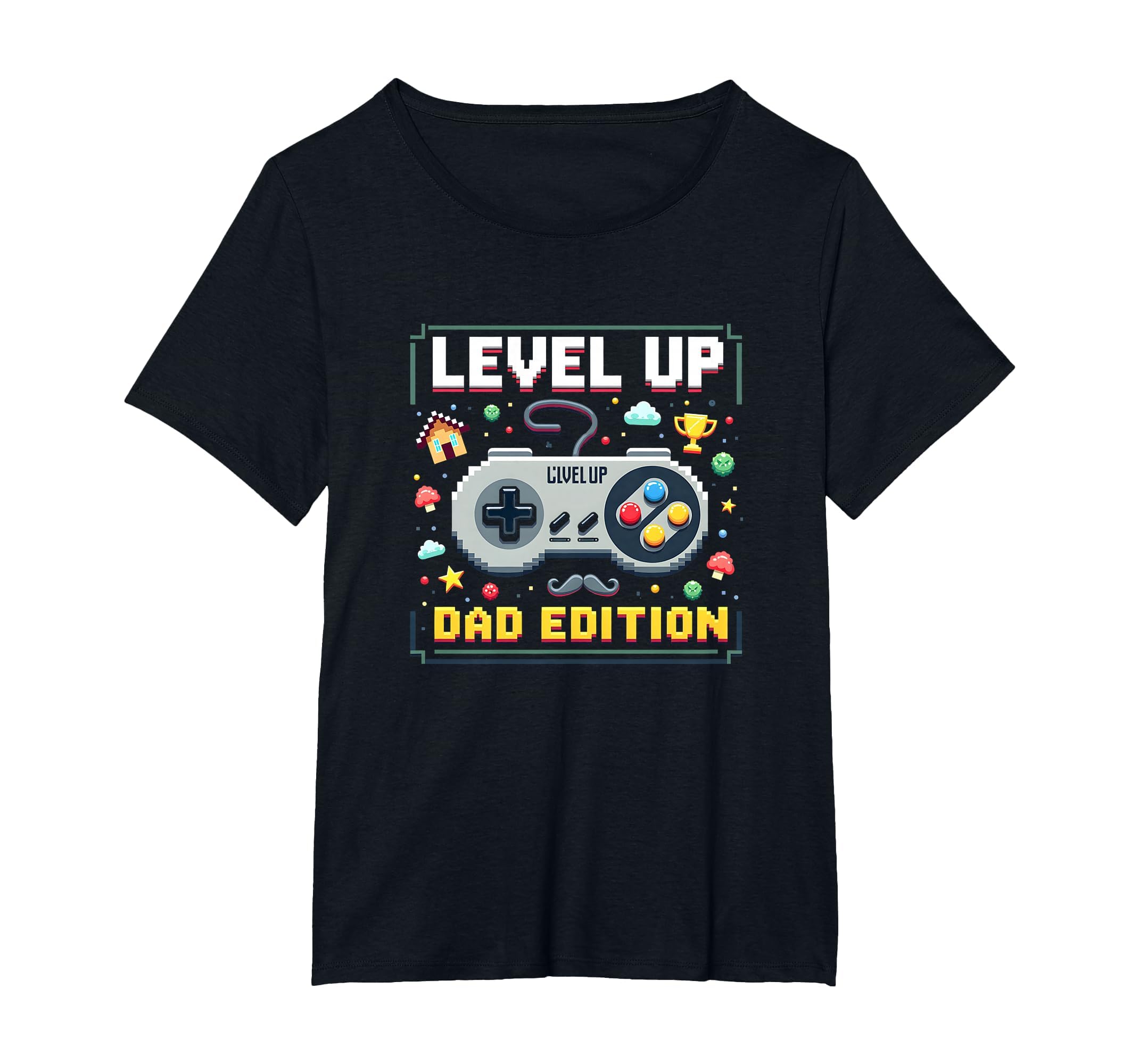 Level Up Dad Birthday Gift Gamers Womens T-Shirt - Minimalist Print Unisex - T-Shirt, Sweatshirt, Hoodie