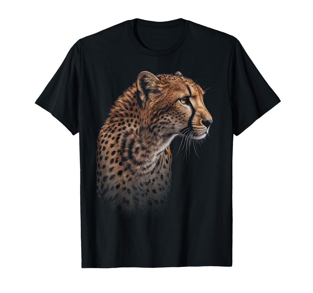 Leopard Cheetah Tiger Leopard Face T-Shirt - Custom Art Print Men Women - T-Shirt, Sweatshirt, Hoodie