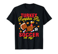 Turkey Pumpkin Pie Soccer T-Shirt - Minimalist Print Men Women - T-Shirt, Sweatshirt, Hoodie