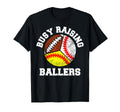 Busy Raising Ballers Funny Baseball T-Shirt - Minimalist Print Unisex - T-Shirt, Sweatshirt, Hoodie